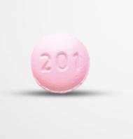  Pill Imprint LS 201. This pink round pill wi