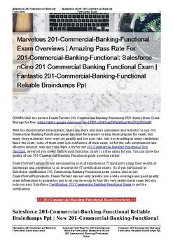 201-Commercial-Banking-Functional PDF Testsoftware