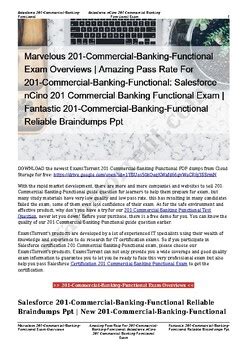 201-Commercial-Banking-Functional Schulungsunterlagen