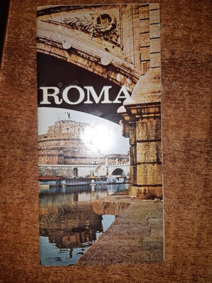 2010 İtalya Roma ve Lazio Bölgesi Turistik Harita fotokart. 