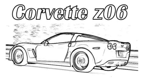 2010 Corvette Coloring Pages Coloring Home