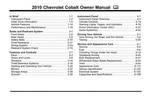 2010 chevrolet cobalt manual de reparación. - Pdf suzuki violonchelo escuela piano acompañamiento volumen 2.