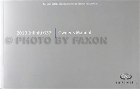 2010 infiniti g37 sedan owners manual original. - Impôt sur le capital, son application, ses avantages, ses conséquences..
