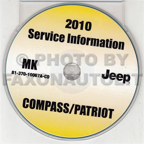 2010 jeep patriot and compass repair shop manual cd rom original. - Kodak directview cr 975 service manual.