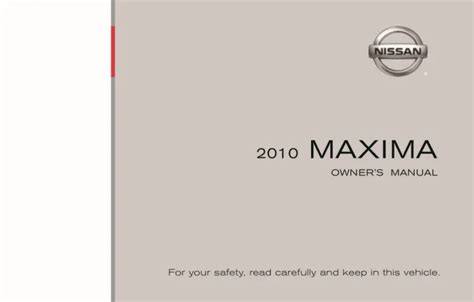2010 nissan maxima owners manual 00581. - Zwischenbetriebliche kooperation und integration bei der automatisierten datenverarbeitung..