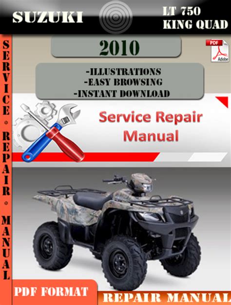 2010 suzuki king quad 750 service manual. - Rzt 50 service and repair manual.