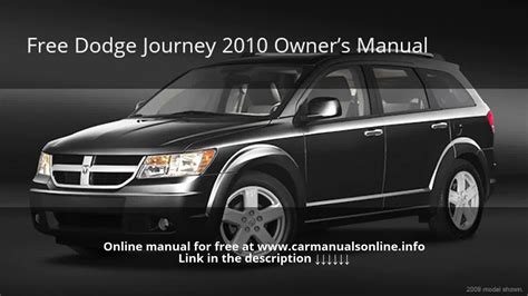 Read Online 2010 Dodge Journey Manual 