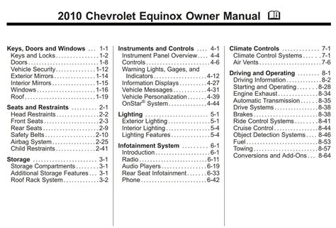 Read 2010 Equinox Repair Manual Owners 