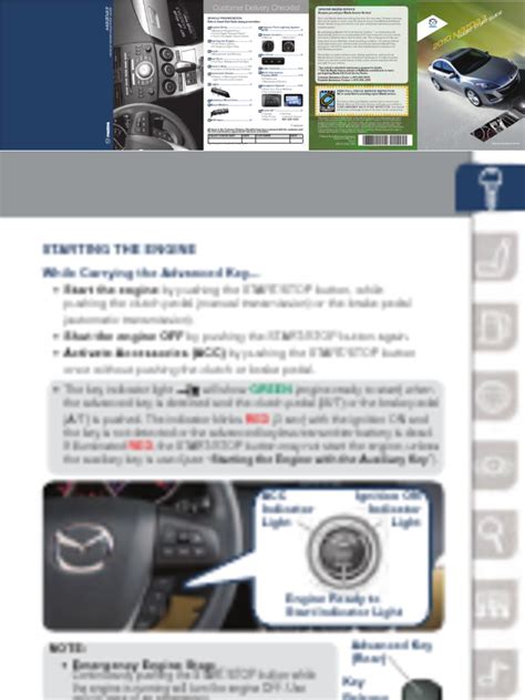 Read Online 2010 Mazda3 Smart Start Guide 