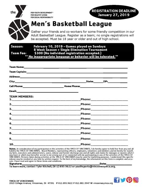 2011 Basketball Registration