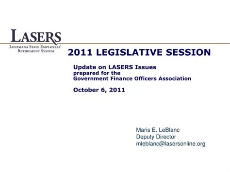 2011 Legislative Session Your Government in Action