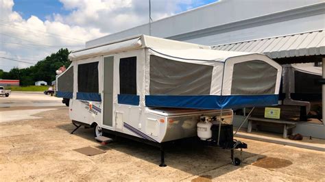 1994 Jayco Pop Up Camper, measures 11' x 7' closed and 24' open. Needs a slight bit of canvas work, but still useable. Has 4 beds, 2 tables, indoor/outdoor stove, sink, water tank, there is a spot for a table outside as well. Overall good condition needs some work, a few little things here and there. Asking 550.00 obo.. 