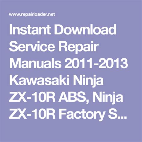 2011 kawasaki ninja zx 10r abs motorcycle service manual. - Plant operators manual by stephen michael elonka.