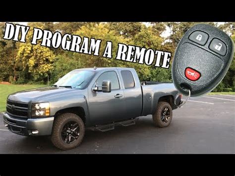 2011 silverado key fob programming. Program Remote. HOLD the LOCK and UNLOCK buttons on the remote at the same time, up to 30 seconds, until door locks cycle LOCK / UNLOCK to signal successful programming of the remote. Program Additional Remotes. REPEAT Step 6 for any additional remotes to be programmed, including working ones. Exit Programming Mode 