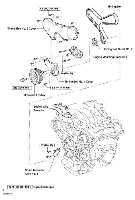 2011 toyota sienna belt diagram. 2 Open the hood and locate the serpentine belt routing diagram sticker on the side of the engine casing. Study it for a moment before removing the existing belt. It is essential the new belt be installed exactly as the diagram indicates. 3 Find the tensioner pulley, the main pulley that controls the serpentine belt, and fit a 1/2-inch socket ... 