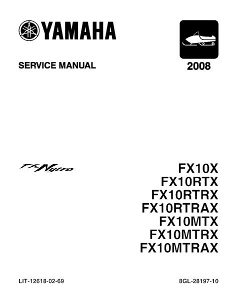 2011 yamaha fx nytro xtx rtx rtx se mtx se 162 mtx se 153 mtx snowmobile service manual. - Overhaul manual thielert centurion 2 0.