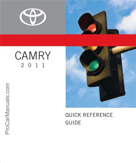 Full Download 2011 Camry Manual Owners Guide 