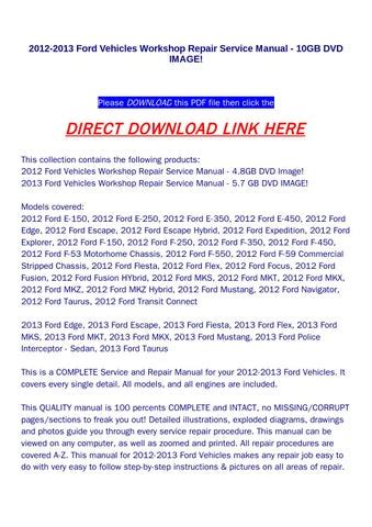 2012 2013 ford vehicles workshop repair service manual 10gb dvd image. - The mythical creatures bible the definitive guide to beasts and.