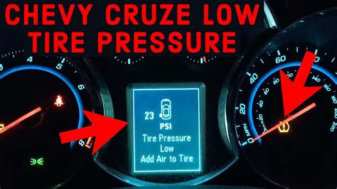 2012 Chevy Cruze Tire Pressure Monitor Reset