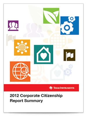 2012 Corporate Citizenship Report Promise and Practice