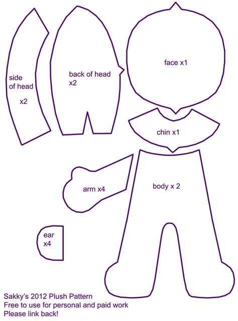 2012 Plush Pattern Free by on deviantART