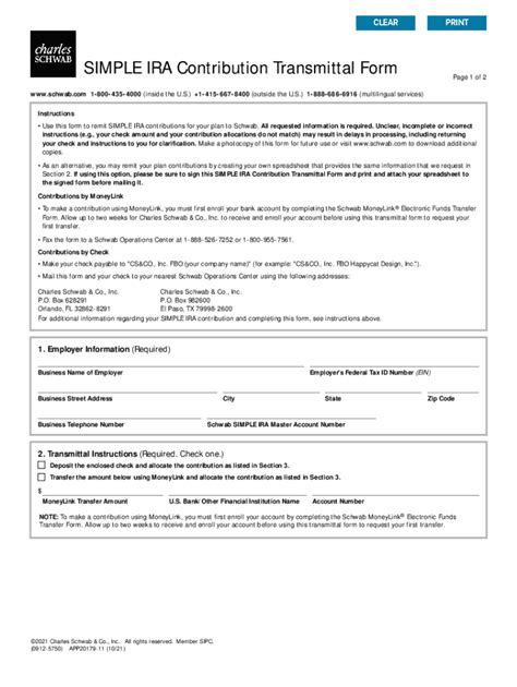 2012 Simple IRA Contribution Transmittal Form Fill Online, Printable