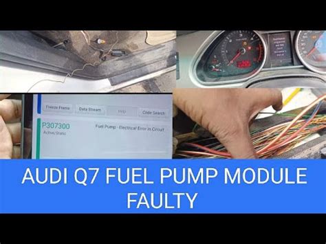 2012 audi q7 fuel pump control module location. .
