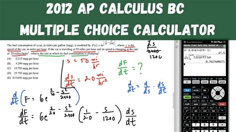 2012 bc calculus multiple choice answers