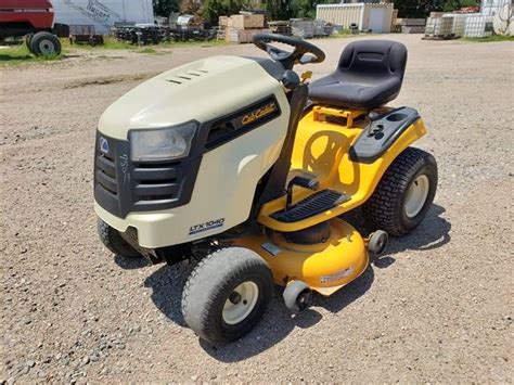 The Cub Cadet LTX 1045 is equipped with manual steering, an