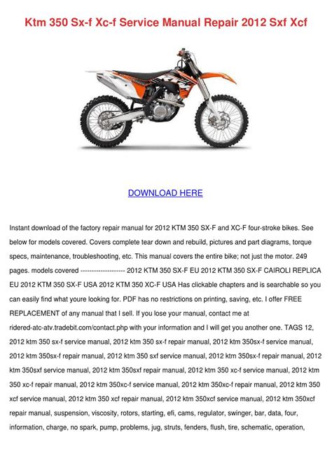2012 ktm 350 sxf service manual. - Iso 9001 quality manual free download.