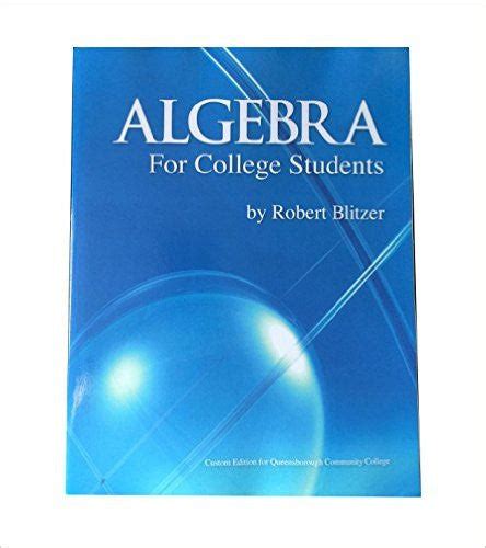 Read 2012 Algebra For College Students Custom Edition Package Queensborough Community 