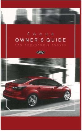 Full Download 2012 Ford Focus Titanium Owners Manual 