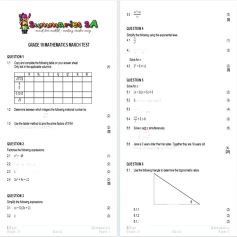 Full Download 2012 March Mathematics Question Paper 2 Memorum 