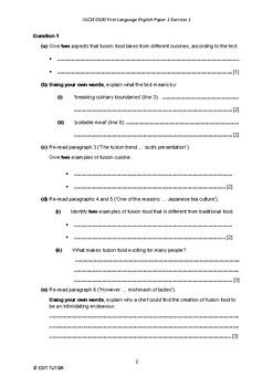 Full Download 2012 November Examination First Language English Paper 