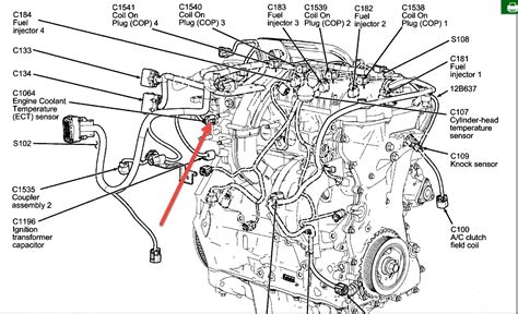 2013 Ford Edge Coolant Temperature Sensor Location