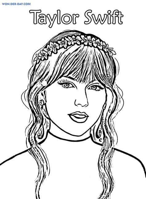 2013 Taylor Swift Coloring Page Sheets Coloring Pages