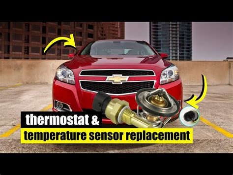 2013 chevy malibu thermostat sensor.  Try RockAuto for the sensor.  Has something to do wit...