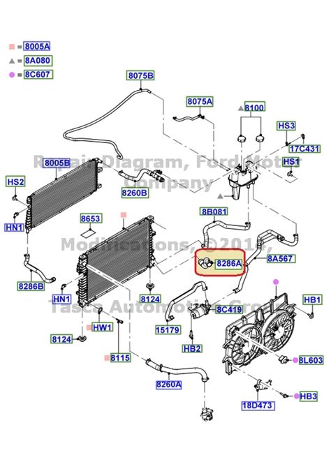 2013 Ford Escape Radiator Hose Diagram F