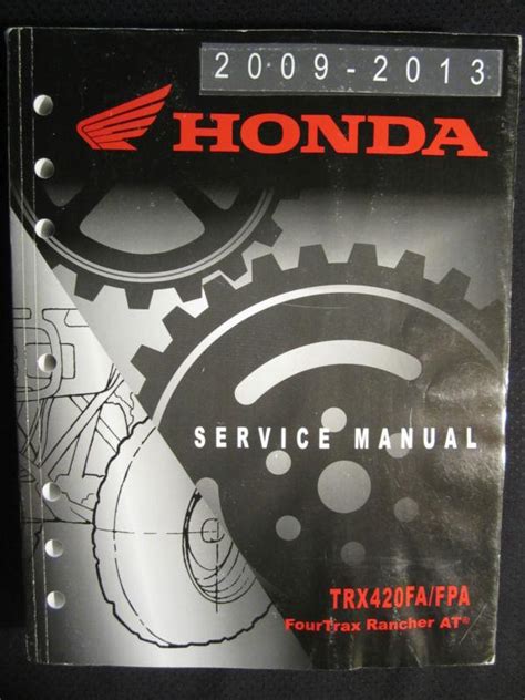 2013 honda rancher 420 fpa service manual. - 2000 chevy impala repair manual free.
