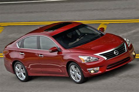 2013 nissan altima sedan. 2013. 2012. 2011. 2010. 2009. 2008. 7.5 /10. U.S. News Rating. A spacious interior, impressive fuel economy and a generous list of standard safety features make the 2024 Nissan Altima a solid midsize sedan for families or anyone wanting a roomy car. Sluggish acceleration and a bumpy ride quality keep it from … 