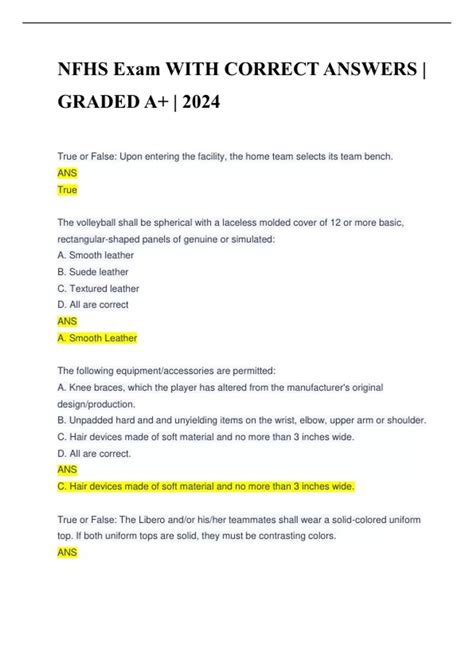 Read 2013 2014 Nfhs Exam Answers 