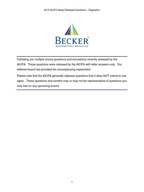Read 2013 Aicpa Released Questions Auditing 