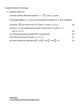 Full Download 2013 Paper 1 Ib Math Hl Exam Inafix 