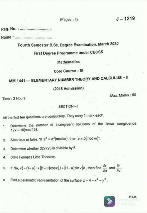 Read 2013 S4 Mathematics Qustin Paper Of Kerala University 