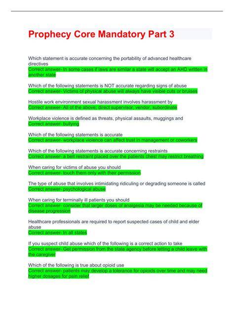 2014 core mandatory part i v5 answers