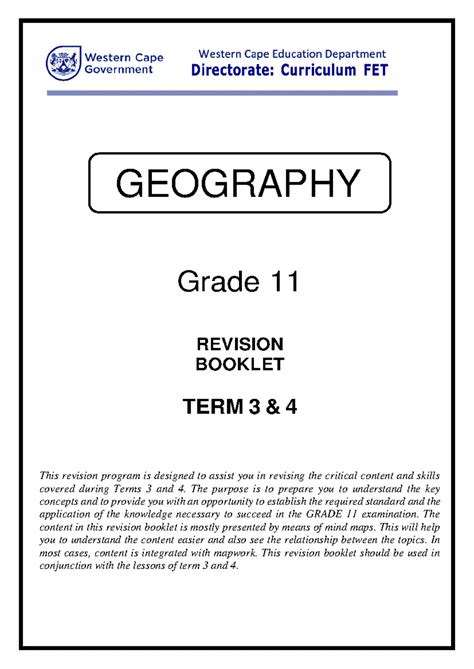 2014 Grade 11 Geography Data Handling Question Paper And Memorandum