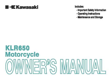 2014 kawasaki klr 650 owners manual. - How to get love back in your relationship.