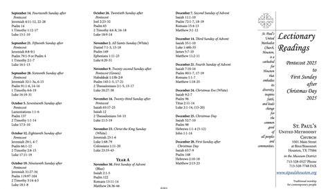 2014 lectionary calendar united methodist