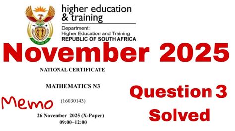 2014 March N3 Mathematic Question Papers