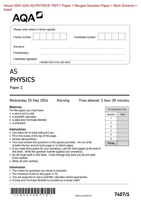Download 2014 As Aqa Physics Unit 2 Mechanics Unofficial Mark Scheme 